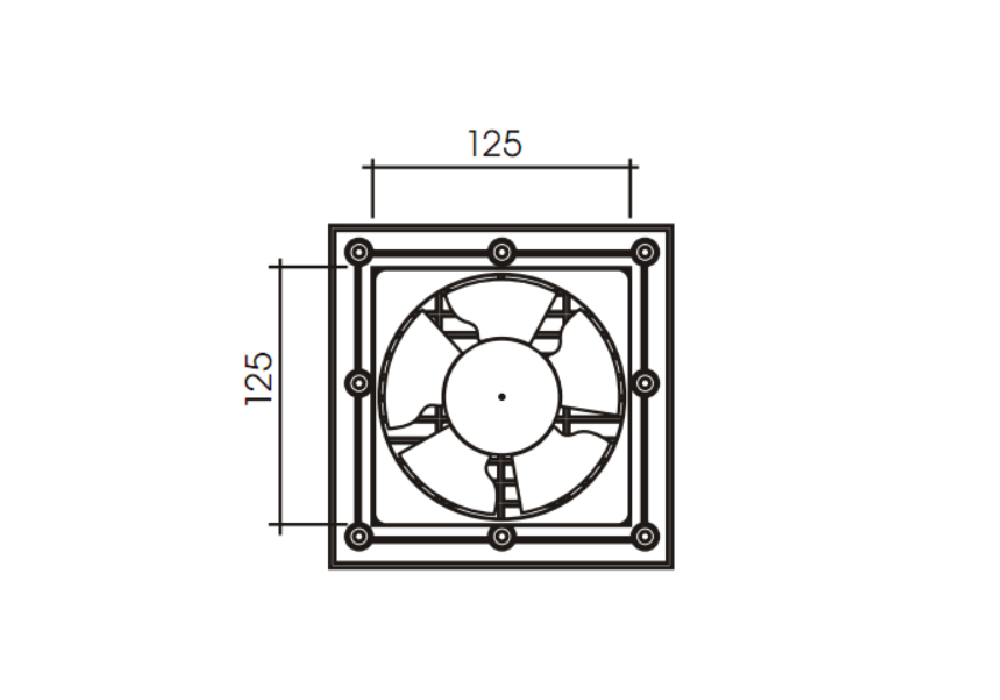 Lưới lọc gió tủ điện lắp với quạt 220V (Click xem)